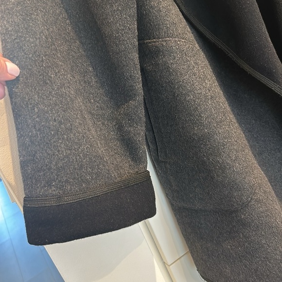 Melanie Lyne Wool Blend Open Cardigan Sweater black and grey Women size M - Picture 4 of 13